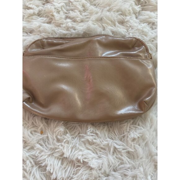 Versace Parfums Gold-Tone Cosmetic Bag With Zippered Closure & Front Pocket Reac - Picture 4 of 12